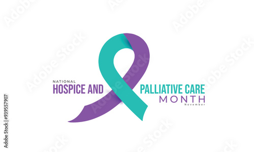 National Hospice and palliative care month. background, banner, card, poster, template. Vector illustration.