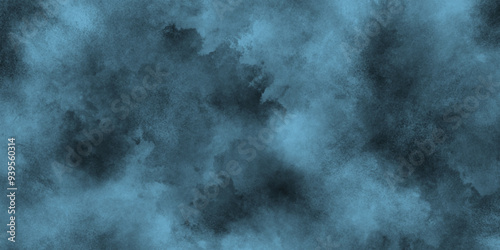 abstract watercolor paper textured illustration with splashes, Seamless and abstract blue grunge texture with blue stains, Creative paint gradients, splashes and stains for presentation and cover,	