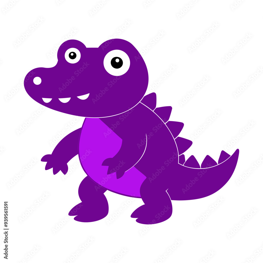 Naklejka premium Crocodile Cartoon
