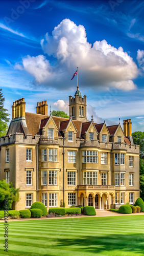 Reigate Priory historic building, Surrey, England photo