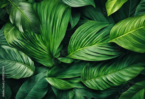 green leaf background