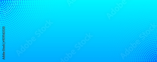 Halftone texture blue geometric background with halftone effect, bright dotted texture overlay