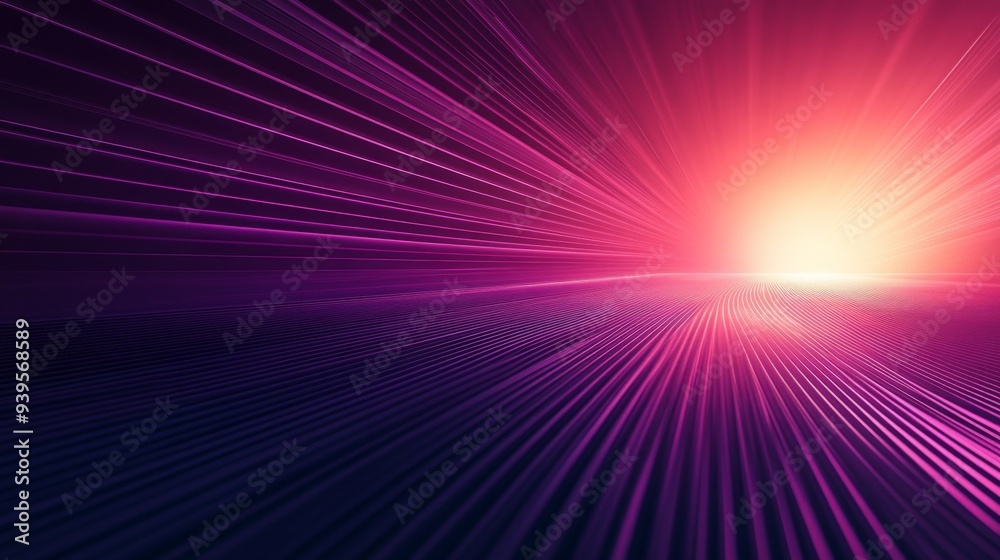 Fototapeta premium Abstract Purple Light Rays Background