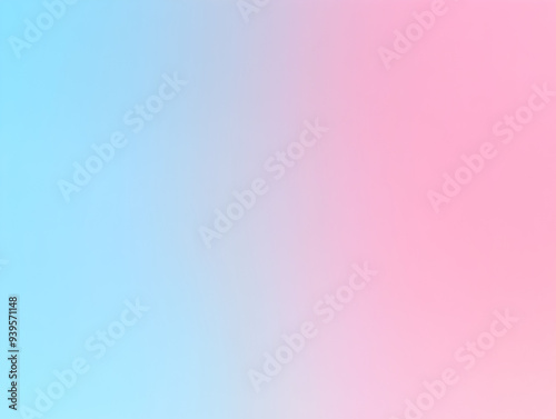 Serene Gradient Transition - Abstract Modern Background in Soft Pink and Pastel Blue