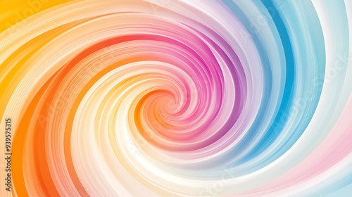 A vibrant, colorful swirl background with a large, open space for text