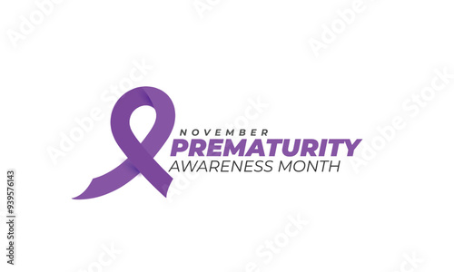 Prematurity awareness month. background, banner, card, poster, template. Vector illustration.