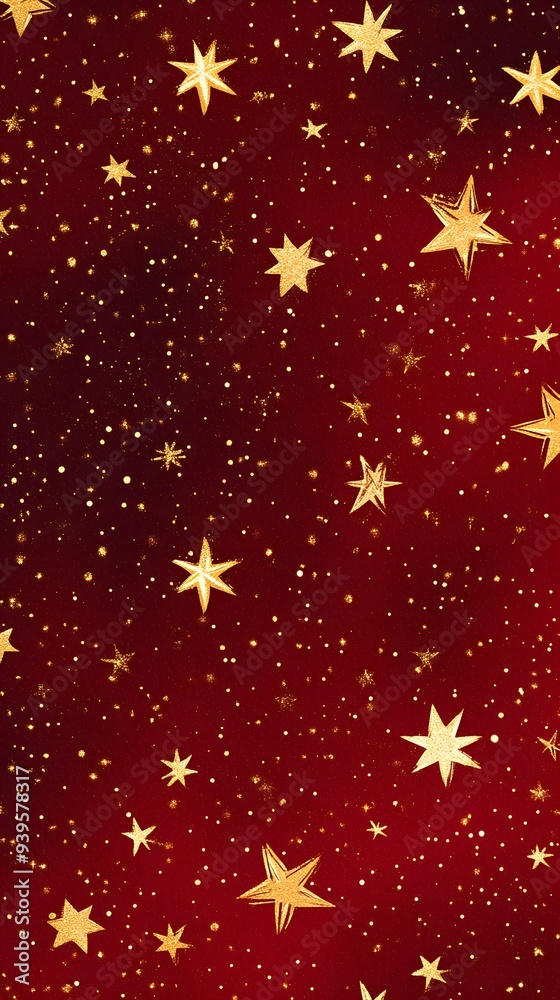 Golden Stars on Red Background, Abstract Image, Texture, Pattern, Wallpaper, Cover and Screen of Smartphone, Cell Phone, Computer, Laptop, 9:16 and 16:9 Format Golden Stars on Red Background, Abstract Image, Texture, Pattern, Wallpaper, Cover and Screen of Smartphone, Cell Phone, Computer, Laptop, 9:16 and 16:9 Format