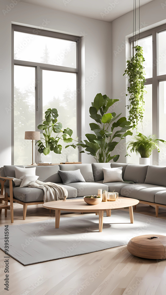 Fototapeta premium living room interior