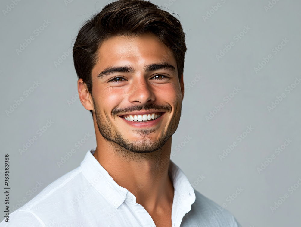 Happy Young Man Portrait. Happy Young Man Portrait.