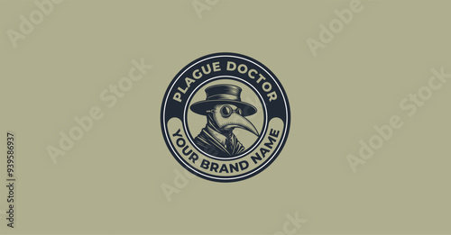 Vintage Plague Doctor Logo