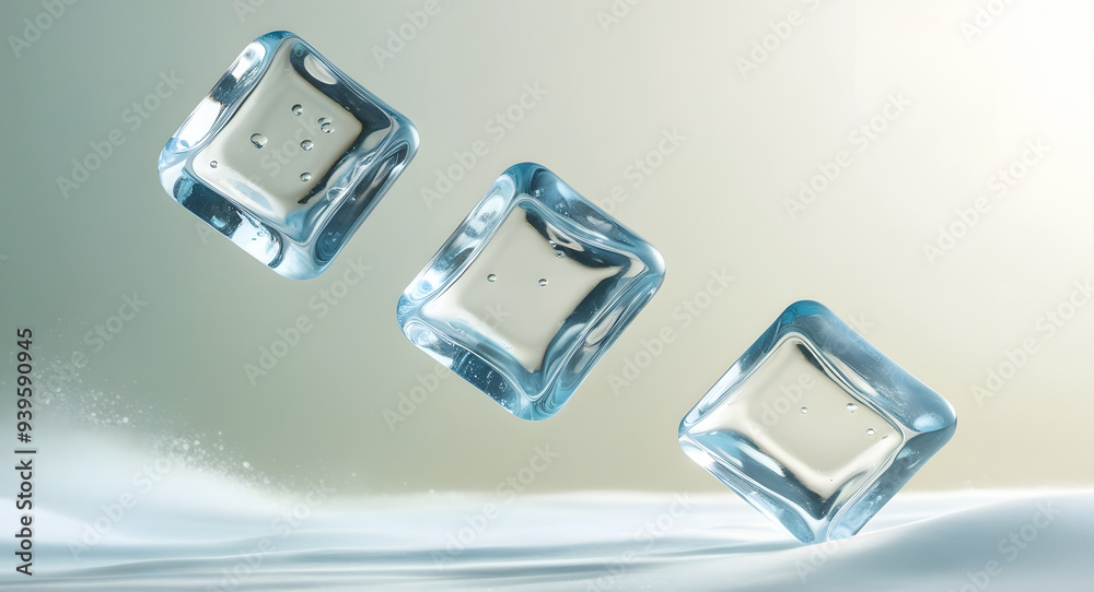 Square ice is falling Square ice is falling