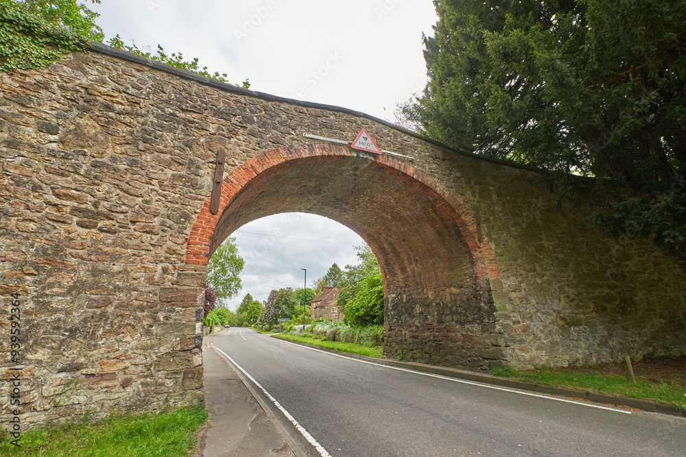 Old brick road bridge in Ticknall, Derbyshire, UK Old brick road bridge in Ticknall, Derbyshire, UK