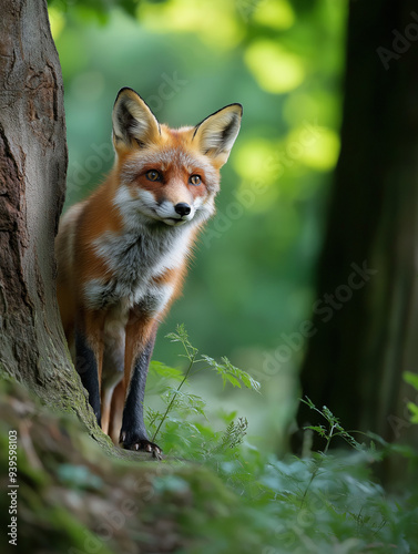 8. Sharp and clear image of a red fox in a forest