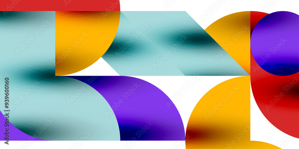 Tech minimal circular shapes geometric art. Vector modern circles Tech minimal circular shapes geometric art. Vector modern circles
