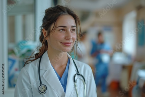 Confident Female Doctor in Hospital During Daytime 