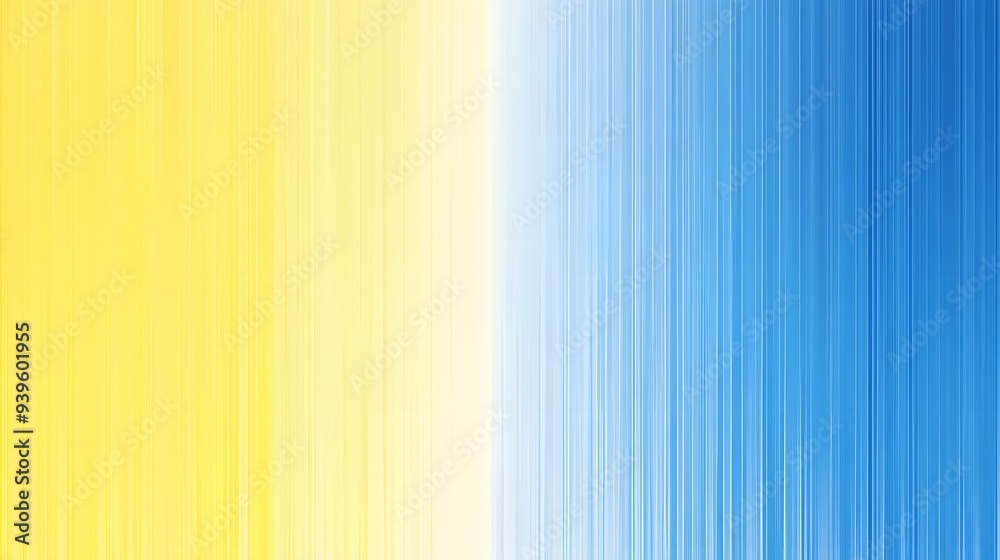 Fototapeta premium Gradient, Blue and Yellow Waveforms, Abstract Image, Texture, Pattern, Wallpaper, Smartphone Cover and Screen, Cell Phone, Computer, Laptop, 9:16 and 16:9 Format