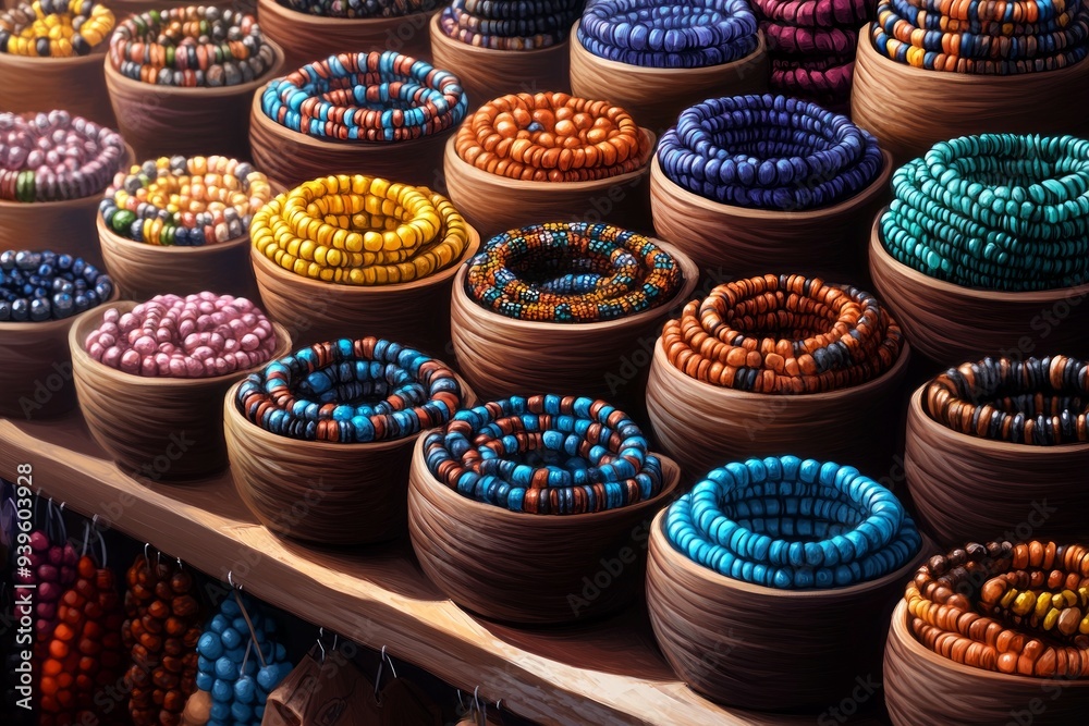 Dikirim Prayer Beads Market Stall Islam Religion Spiritual Symbol Dikirim Prayer Beads Market Stall Islam Religion Spiritual Symbol
