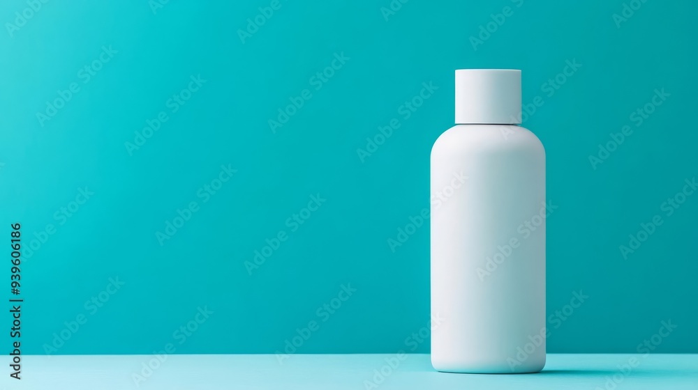 Sunscreen bottle with a sleek matte finish, modern design, sun care Sunscreen bottle with a sleek matte finish, modern design, sun care