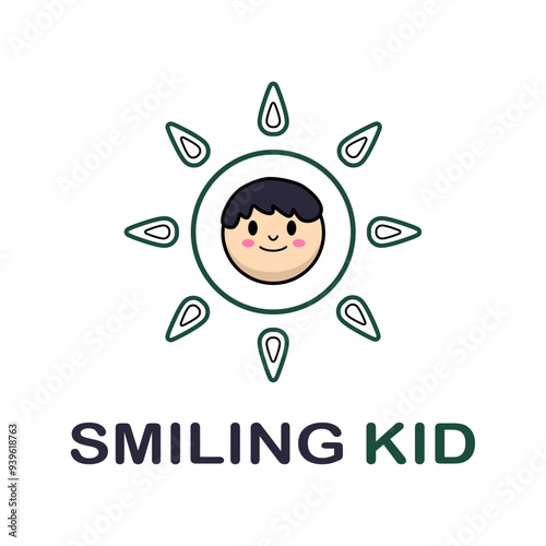 Vector logo template of children's store. It can be used as a logo for kids club, toys shop, baby clothes