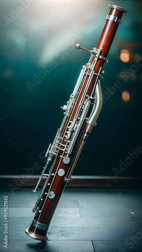 Bassoon icon, isolated on white background.