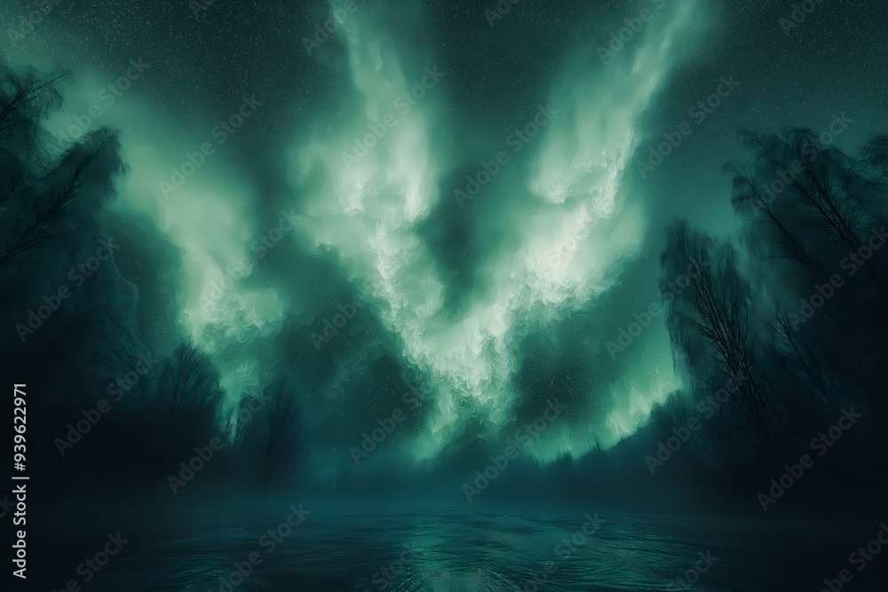 Aurora abstract background Aurora abstract background