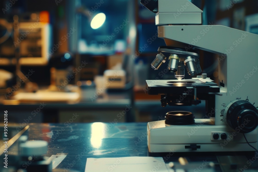 High precision laboratory microscope
