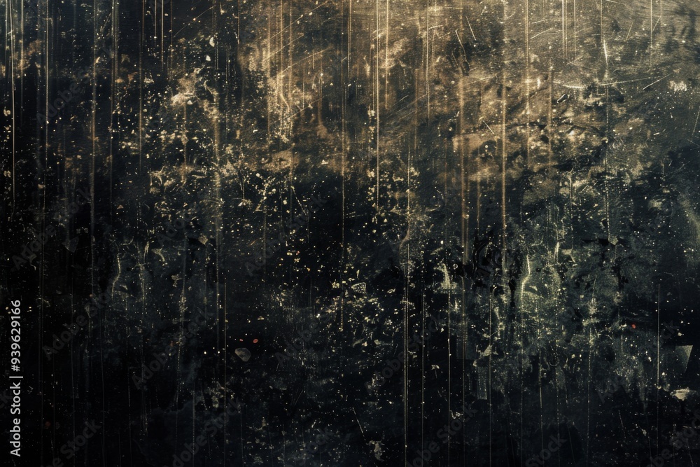 Fototapeta premium Grunge dark screen texture with scratches