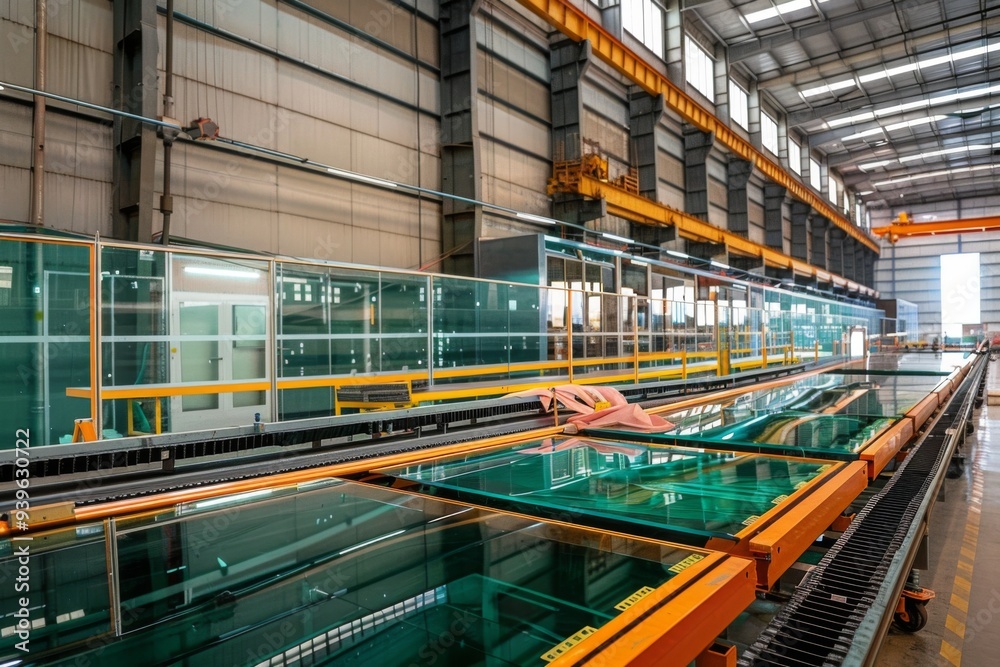 Insulated glass unit manufacturing line Insulated glass unit manufacturing line