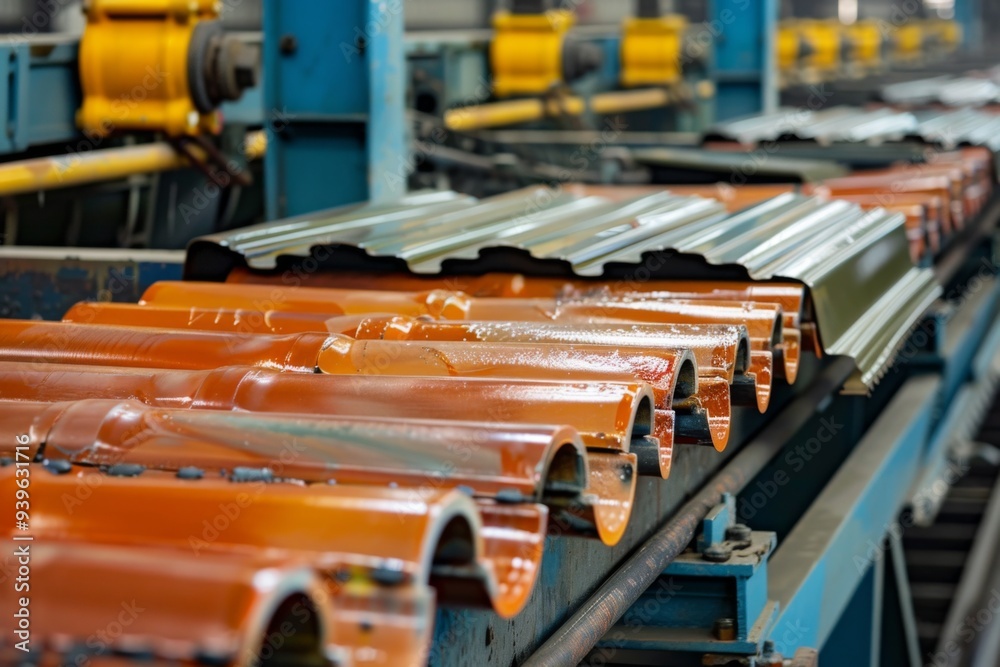Metal roofing tile production line Metal roofing tile production line