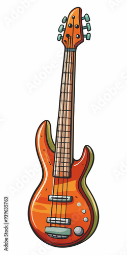 acoustic guitar vector illustration isolated on white background. PNG Transparent file type with high definition quality And vibrant color grading Available.