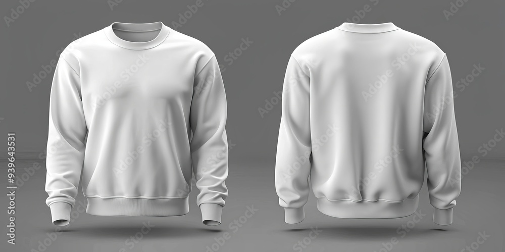 White Crewneck Sweatshirt Mockup - Front and Back View, Sweatshirt Mockup , Clothing Mockup , Design Template , Apparel Mockup White Crewneck Sweatshirt Mockup - Front and Back View, Sweatshirt Mockup , Clothing Mockup , Design Template , Apparel Mockup