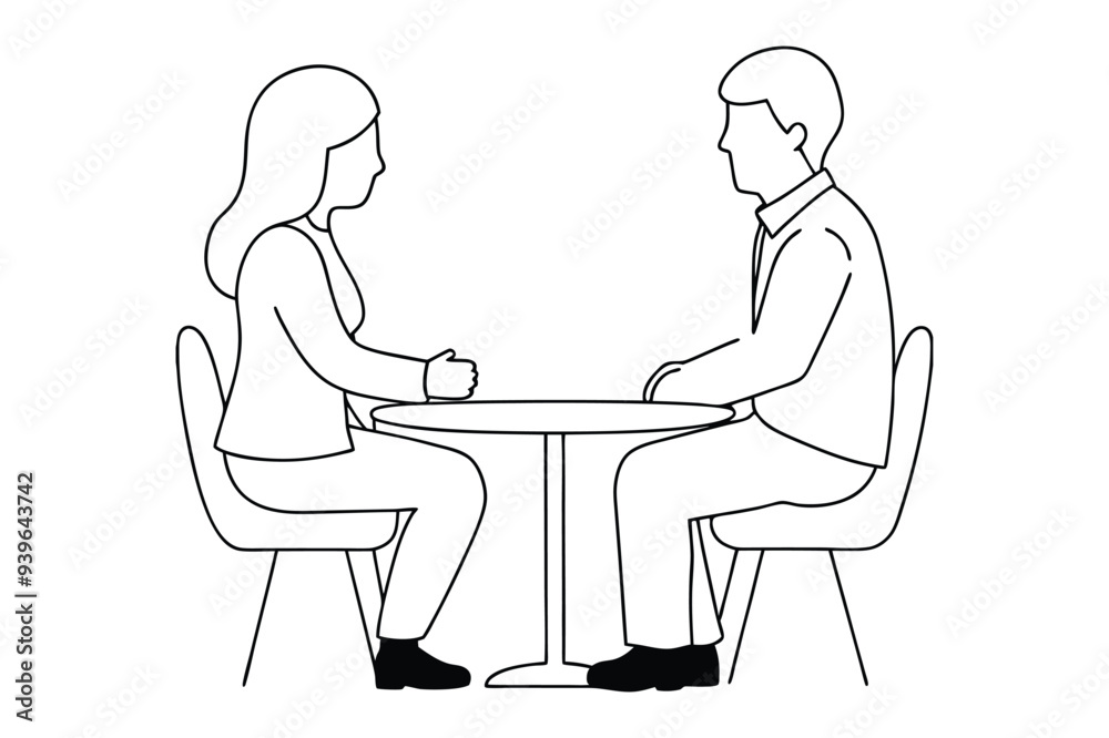Meetings icon line art with editable vector collections Meetings icon line art with editable vector collections
