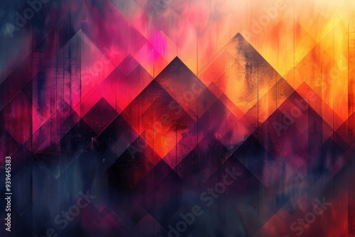 abstract background in colors and patterns for Computer Learning Month photo