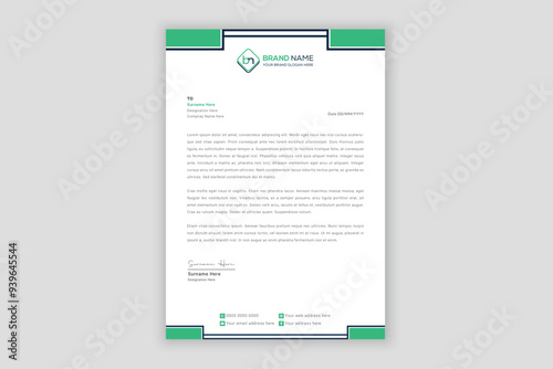 Elegant minimal letterhead template