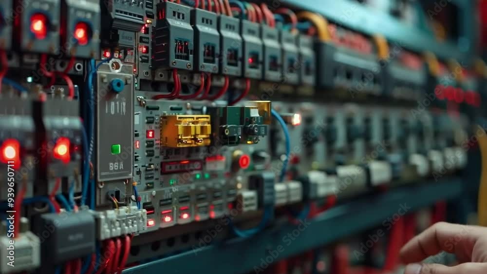 Hand adjusting electrical panel circuits in a control room