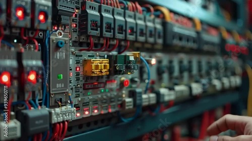 Hand adjusting electrical panel circuits in a control room