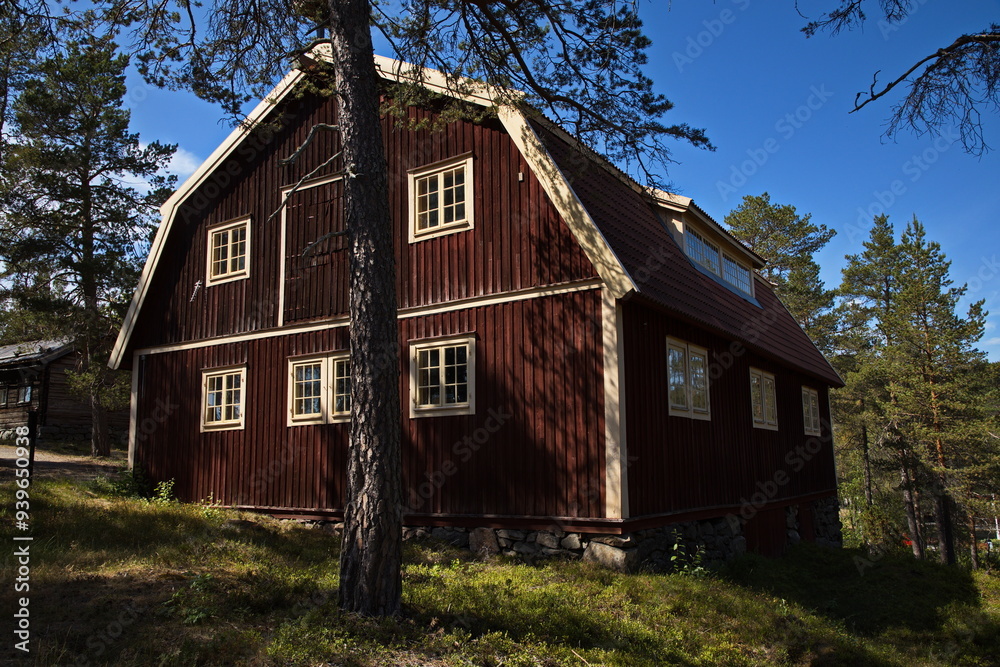 Φωτογραφία Historical building in Norra Berget Open Air Museum in the north of Sundsvall, S