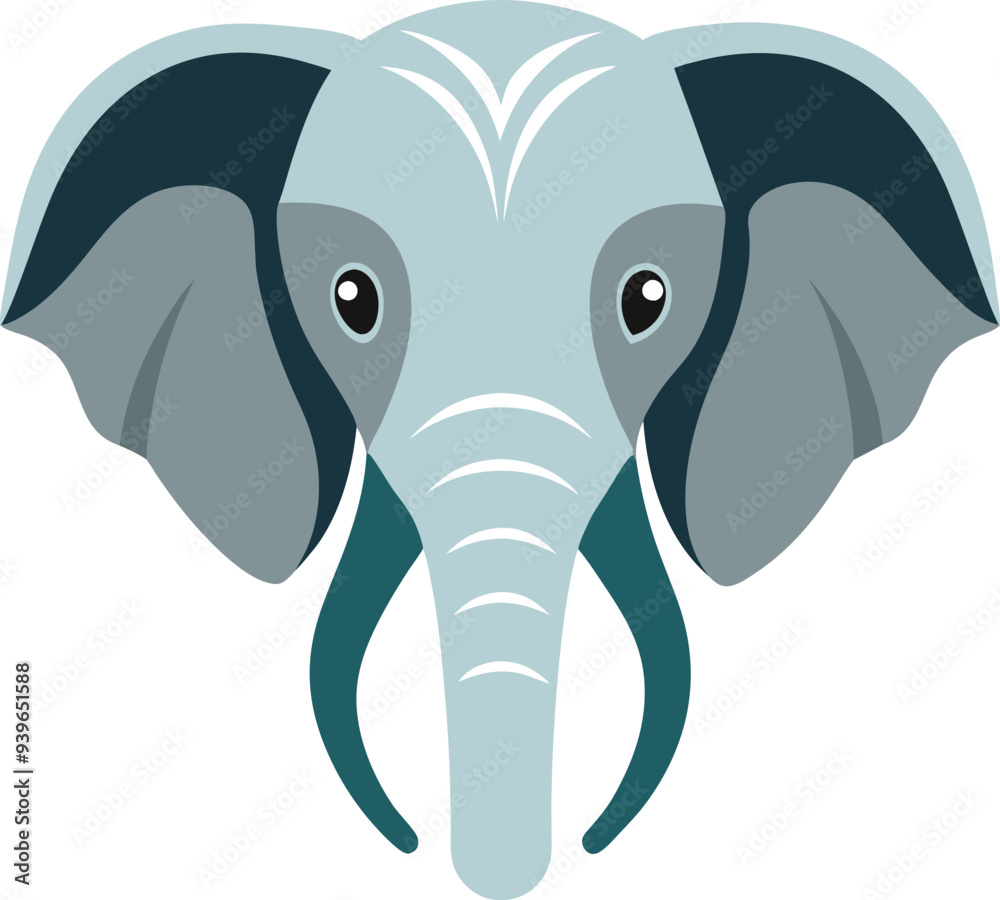 Stylized Elephant head illustration featuring geometric shapes and bright colors for a modern and edgy look
Stylized Elephant head illustration featuring geometric shapes and bright colors for a modern and edgy look