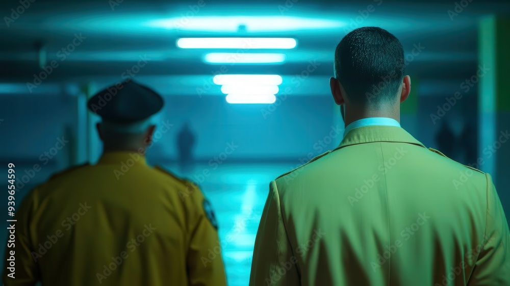 A mafia informant nervously meeting with detectives in a dimly lit parking garage, photorealistic, hyper-resolution, high-stakes betrayal