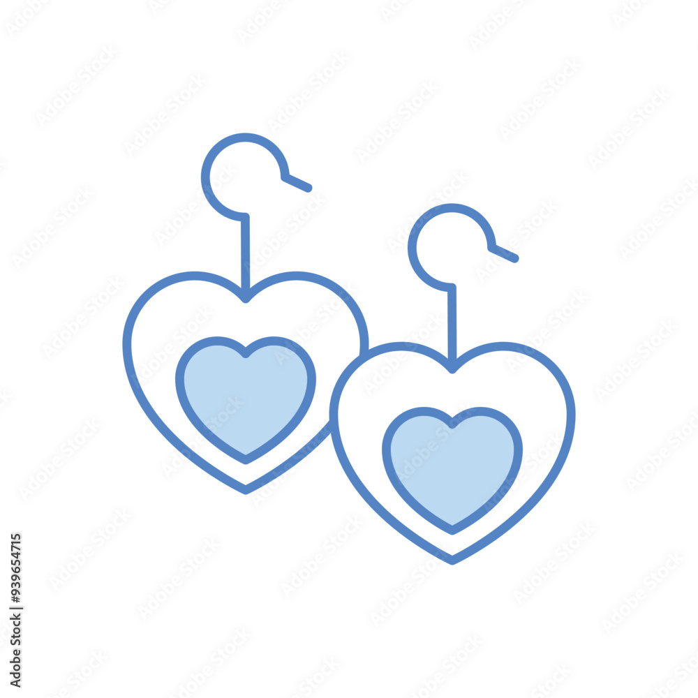 Earring vector icon