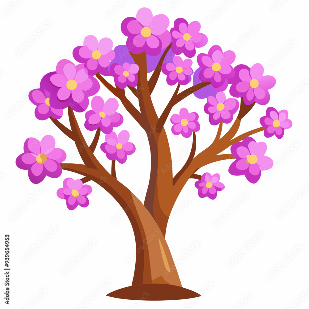 Obraz premium tree with pink flowers