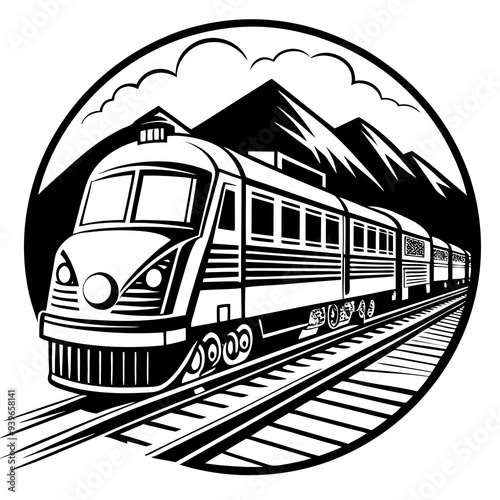 train  isolated on white background. PNG Transparent file type with high definition quality And vibrant color grading Available.