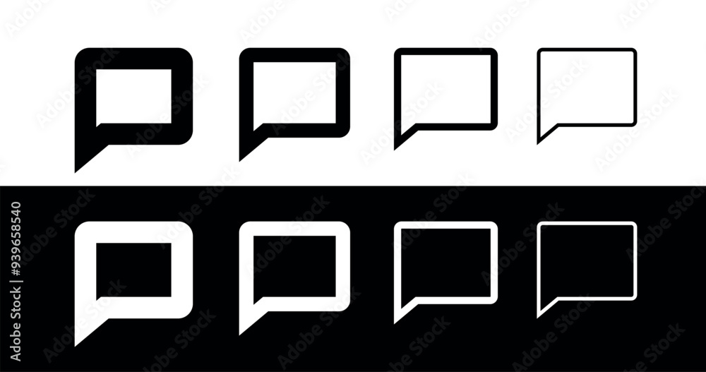Dialog box icon. Identification of chat or comments. Speech or message symbol. Dialog box icon. Identification of chat or comments. Speech or message symbol.