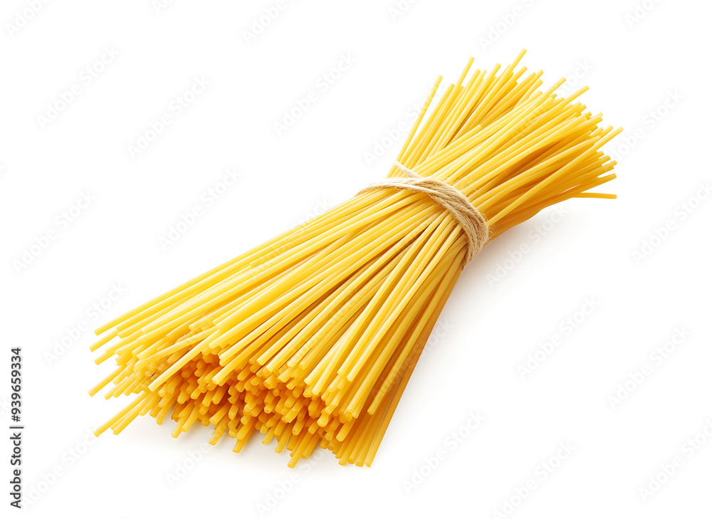 Spaghetti pasta on white background Spaghetti pasta on white background
