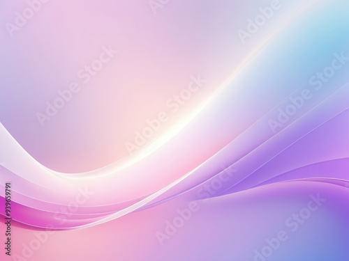 Soft abstract design background with gentle curves and pastel colors. Generative AI