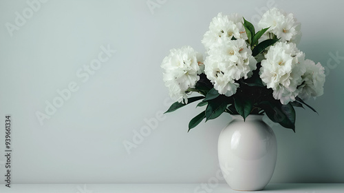 Retro Vase White Background