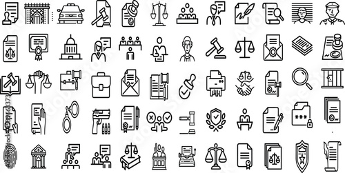 JUSTICE EDITABLE ICON SET 