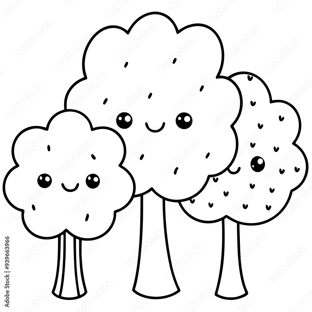 tree coloring page, tree outline, tree illustration, nature coloring ...