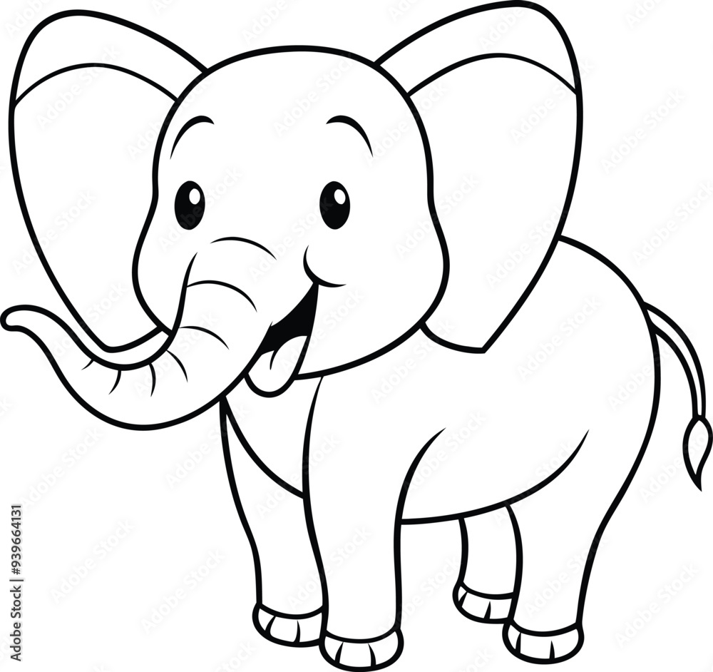 Delightful elephant face line art perfect for engaging children in creative coloring
Delightful elephant face line art perfect for engaging children in creative coloring