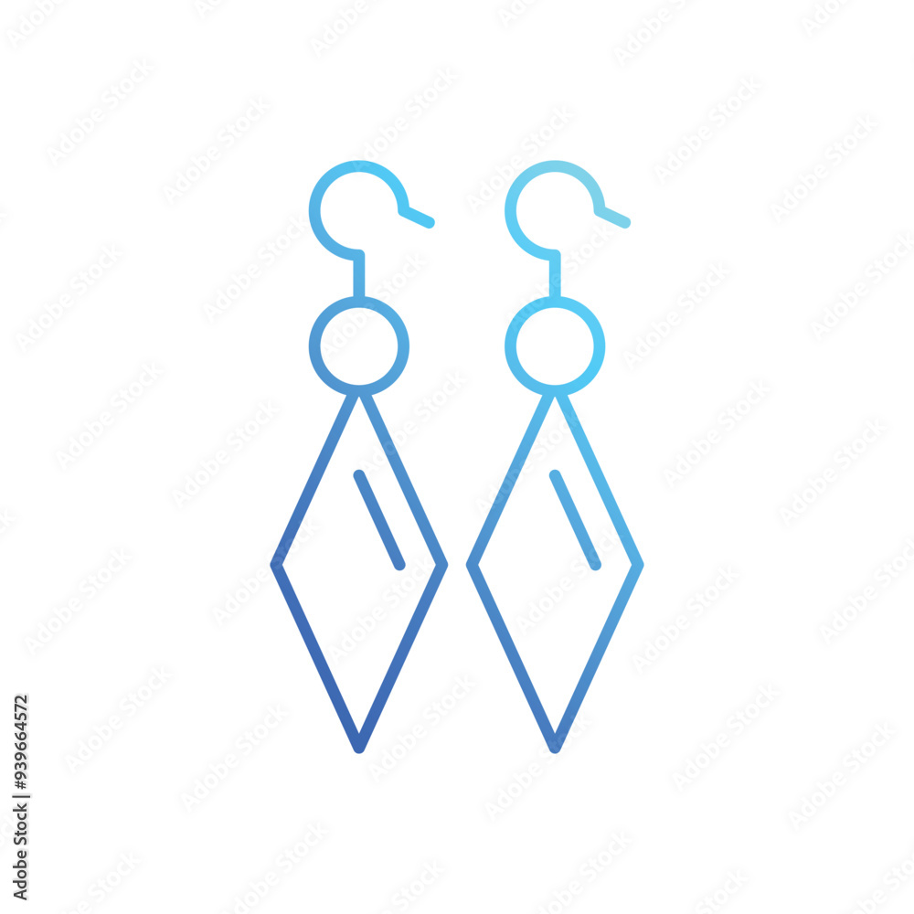 Earring vector icon